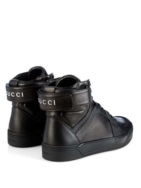 gucci black hiking boots|high top gucci boots.